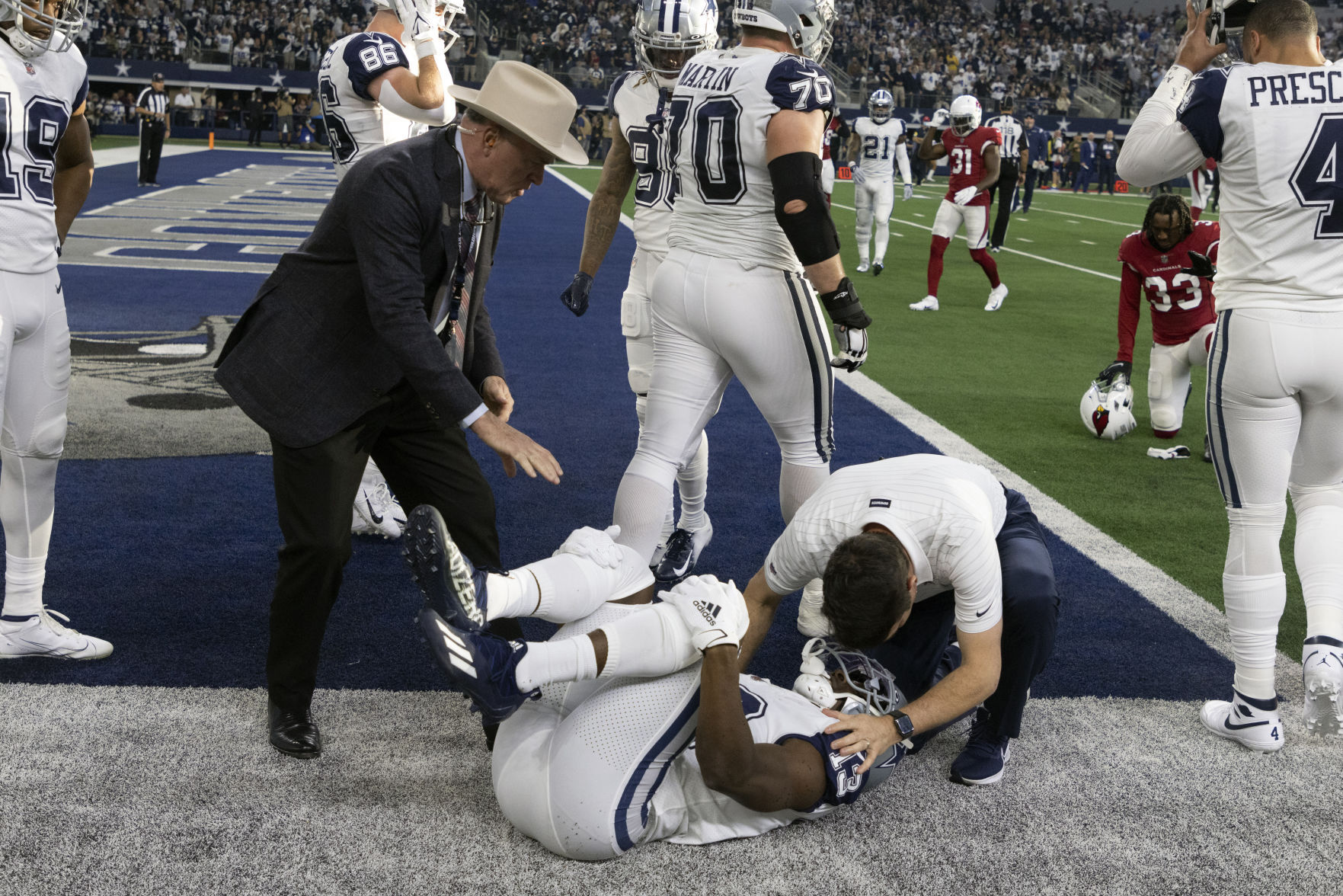 Michael Gallup injured